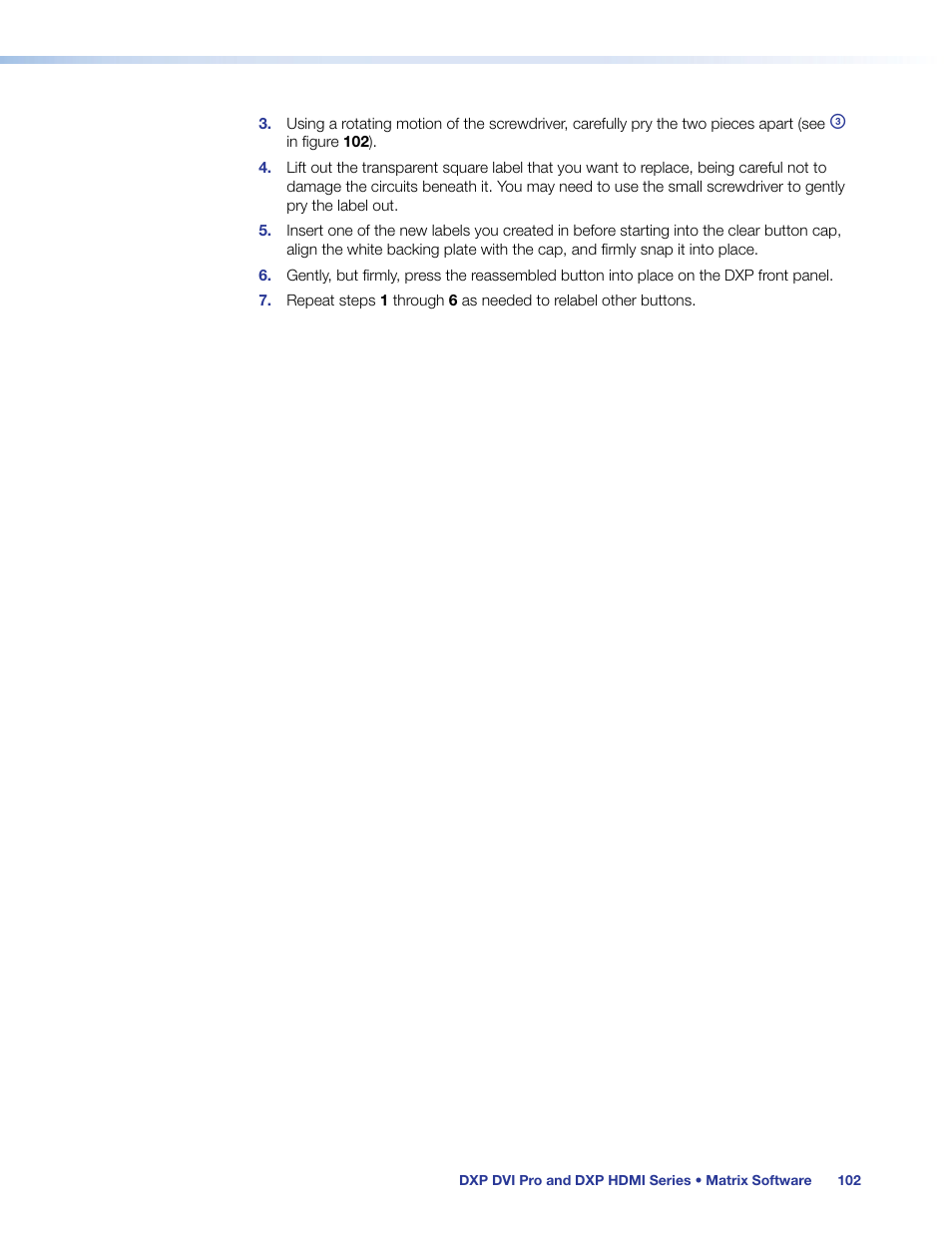 Extron Electronics DXP HDMI User Guide User Manual | Page 108 / 136