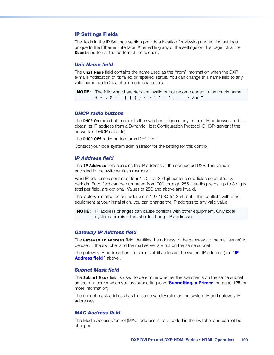 Extron Electronics DXP HDMI User Guide User Manual | Page 115 / 136