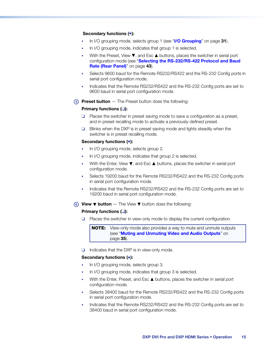 Extron Electronics DXP HDMI User Guide User Manual | Page 21 / 136