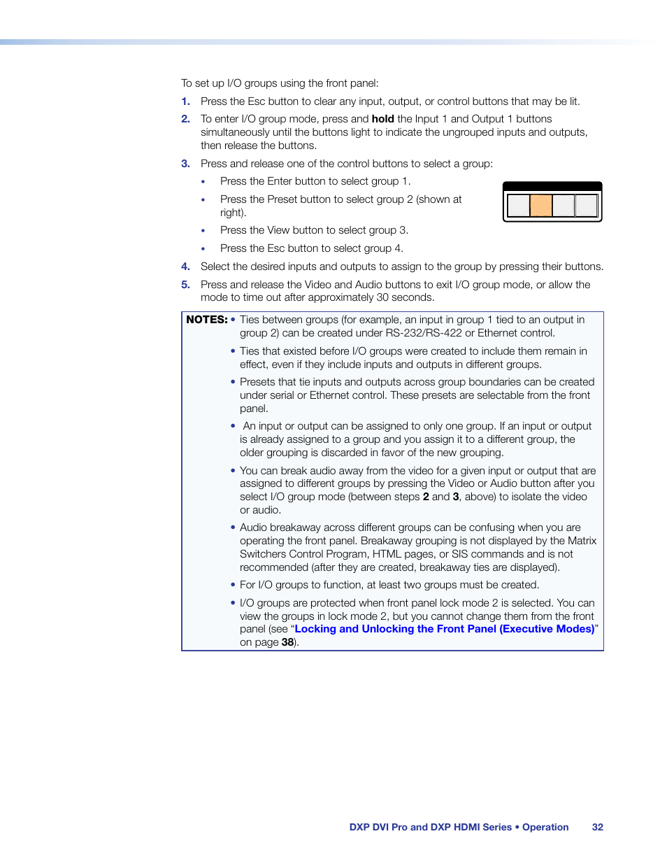 Extron Electronics DXP HDMI User Guide User Manual | Page 38 / 136