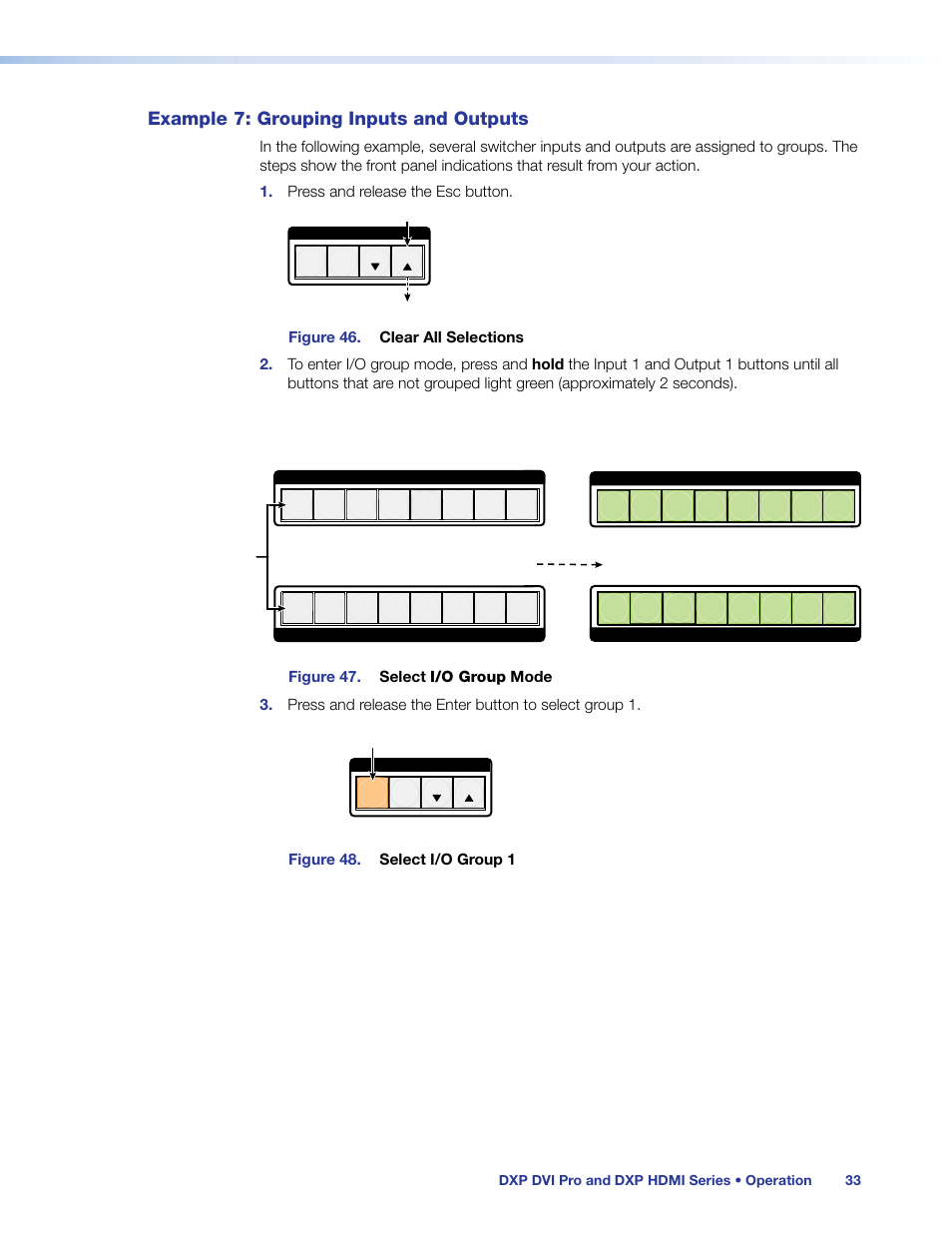 Example 7: grouping inputs and outputs | Extron Electronics DXP HDMI User Guide User Manual | Page 39 / 136