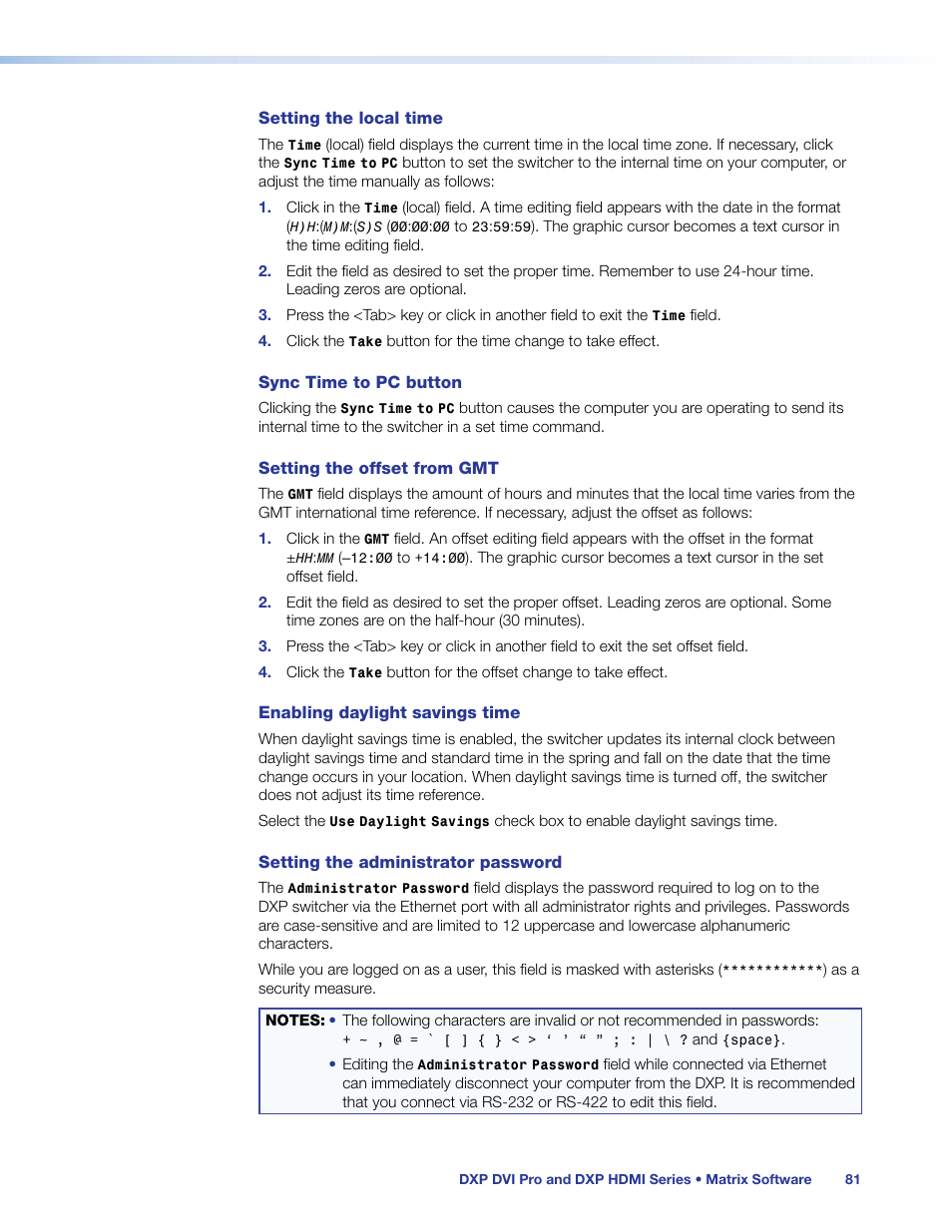 Extron Electronics DXP HDMI User Guide User Manual | Page 87 / 136