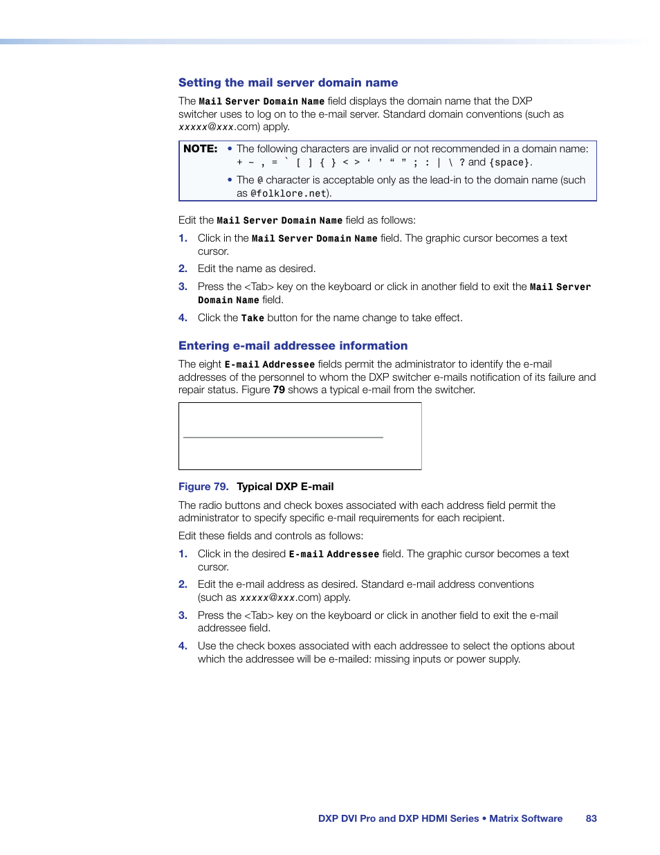 Extron Electronics DXP HDMI User Guide User Manual | Page 89 / 136