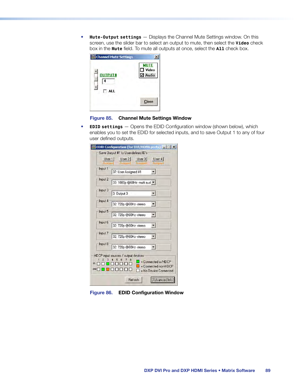 Extron Electronics DXP HDMI User Guide User Manual | Page 95 / 136