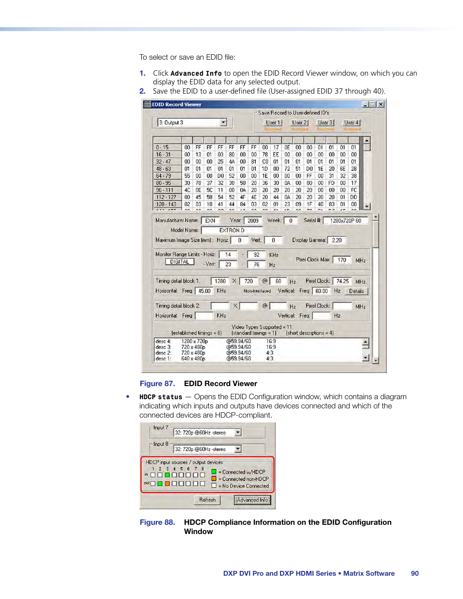 Extron Electronics DXP HDMI User Guide User Manual | Page 96 / 136