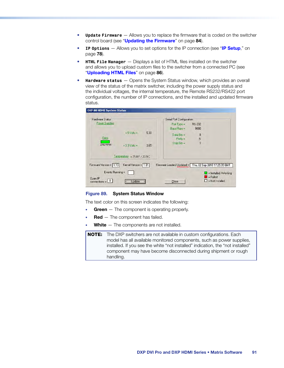 Extron Electronics DXP HDMI User Guide User Manual | Page 97 / 136