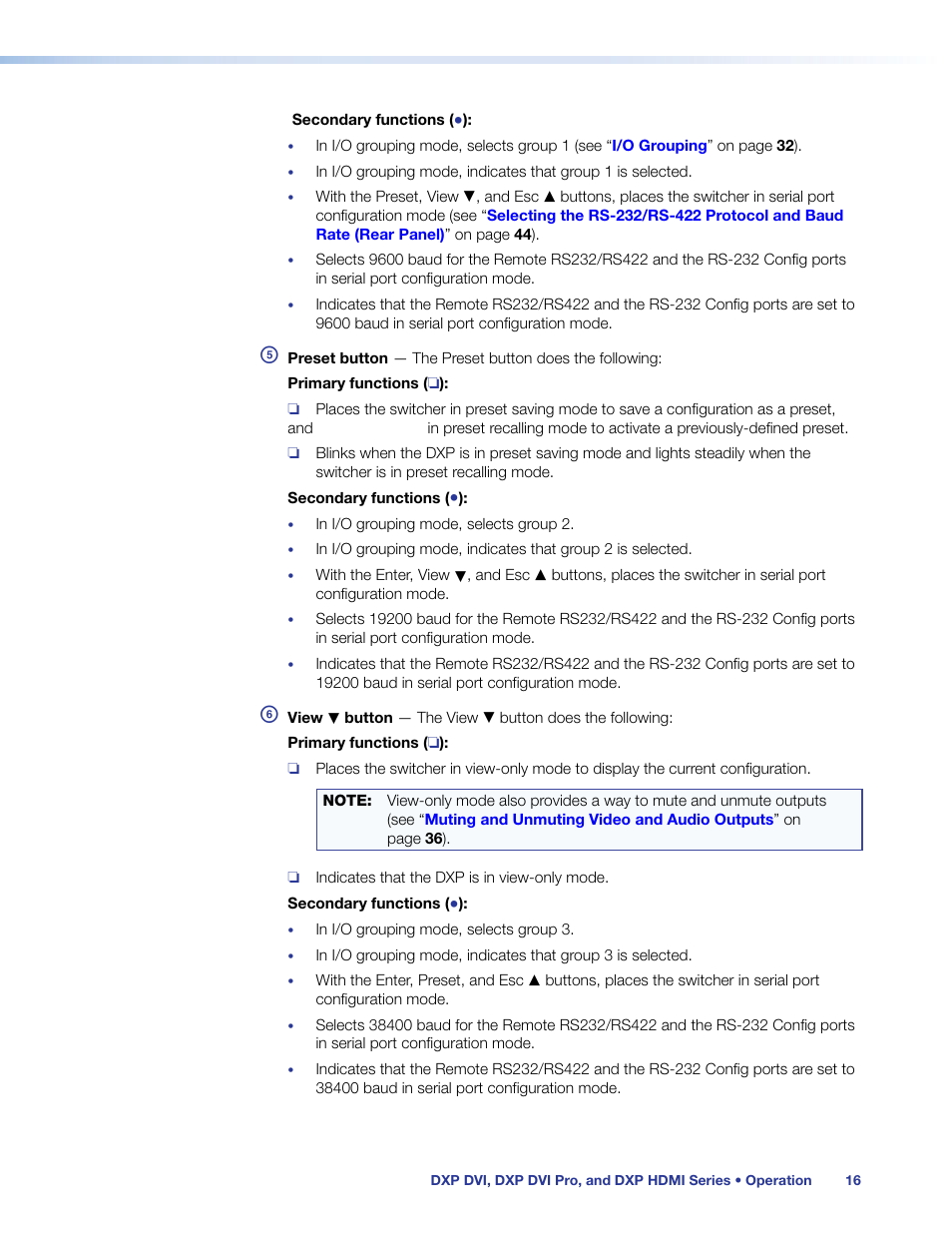 Extron Electronics DXP HDMI User Manual | Page 22 / 137