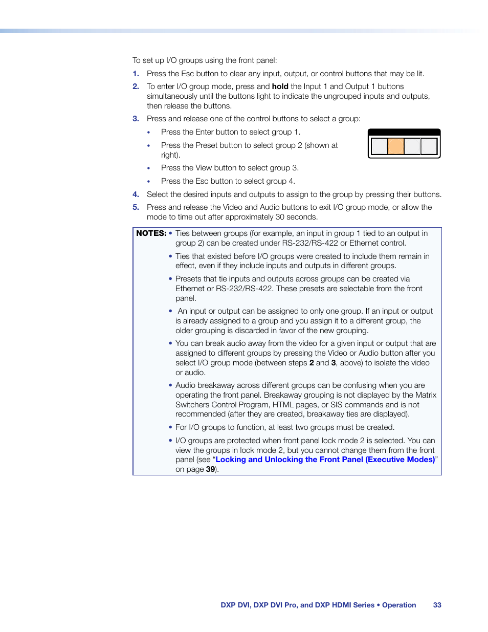 Extron Electronics DXP HDMI User Manual | Page 39 / 137