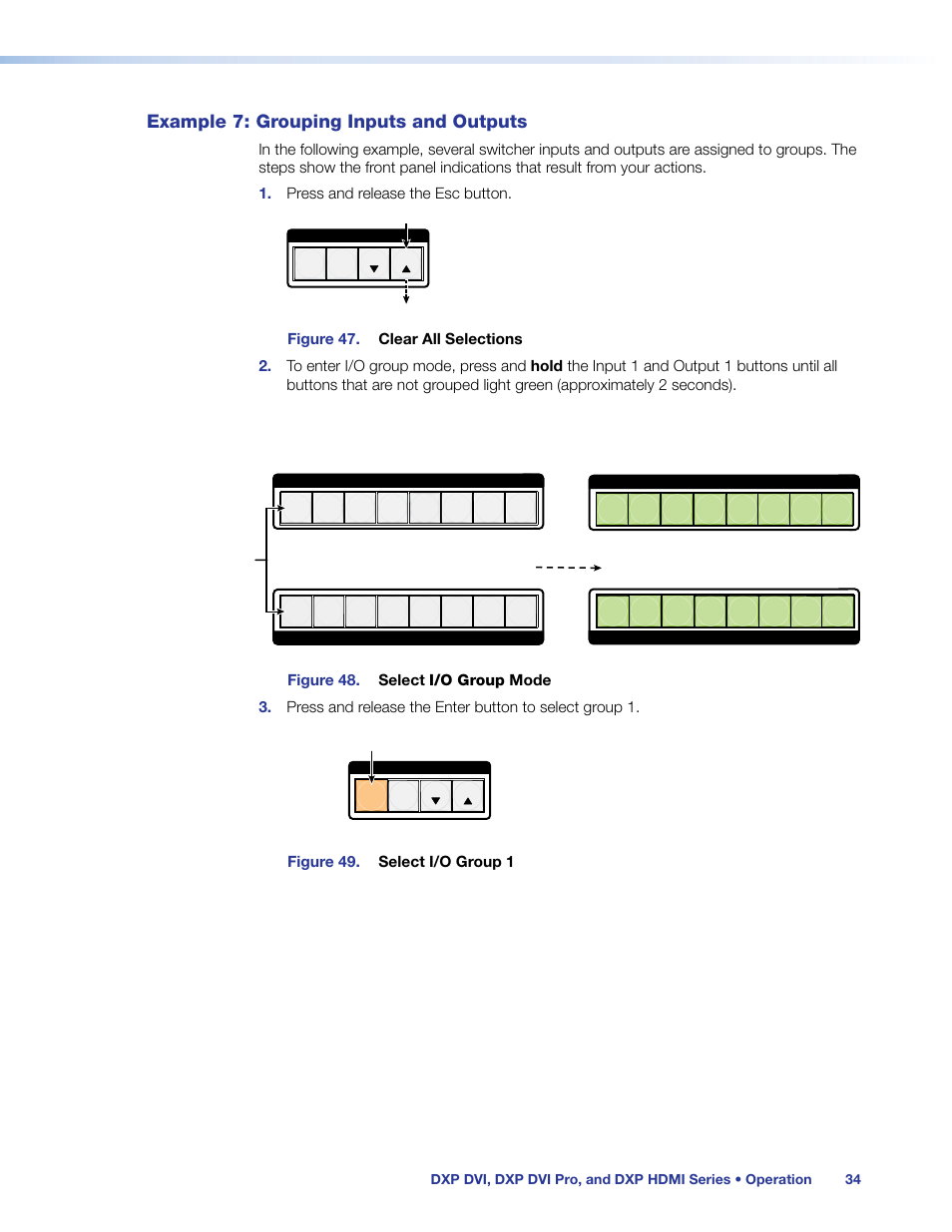Example 7: grouping inputs and outputs | Extron Electronics DXP HDMI User Manual | Page 40 / 137