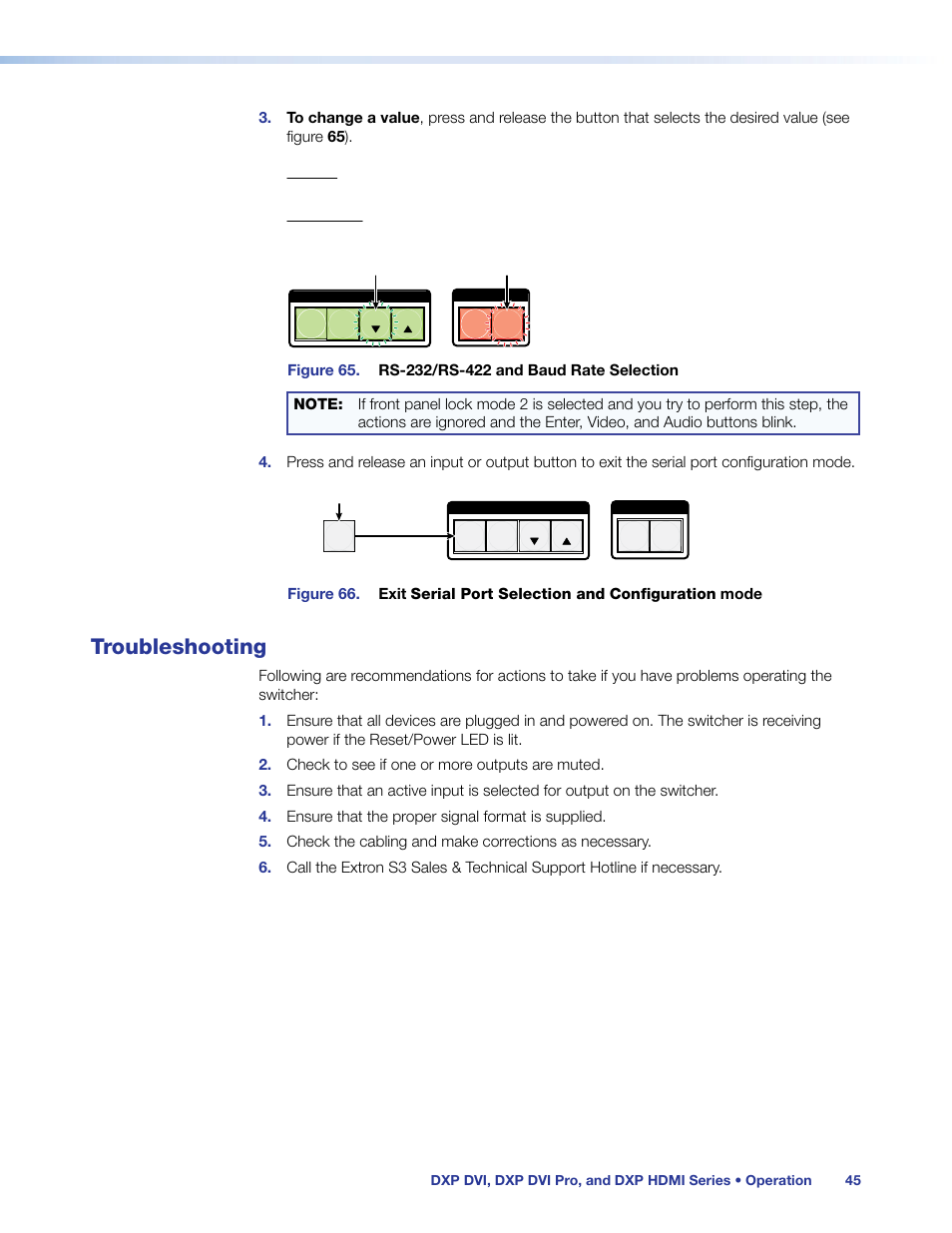 Troubleshooting | Extron Electronics DXP HDMI User Manual | Page 51 / 137
