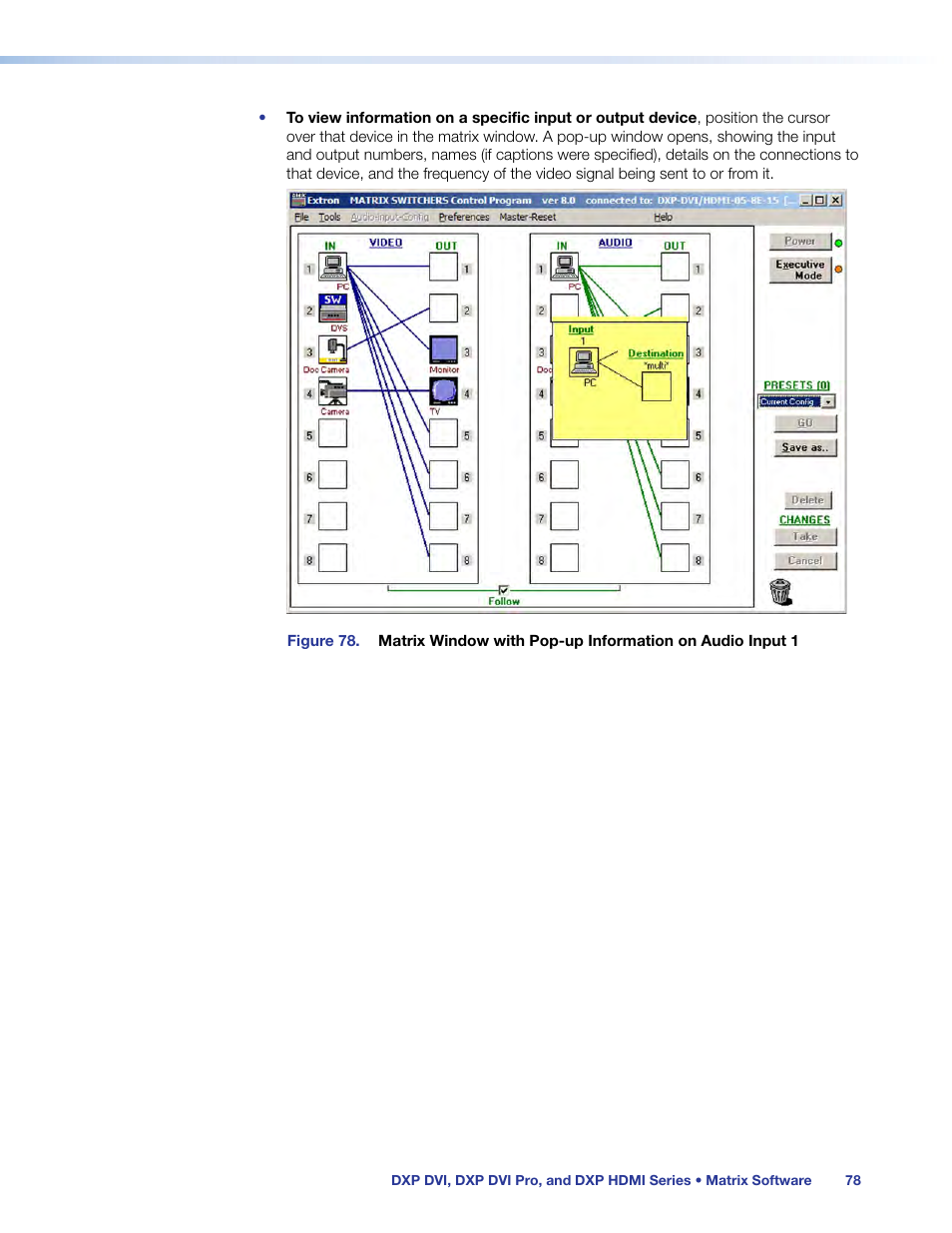 Extron Electronics DXP HDMI User Manual | Page 84 / 137