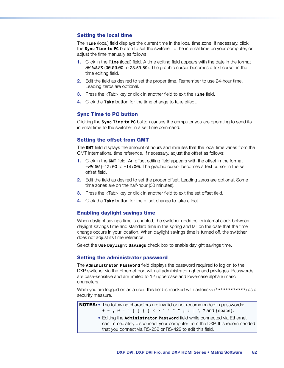 Extron Electronics DXP HDMI User Manual | Page 88 / 137