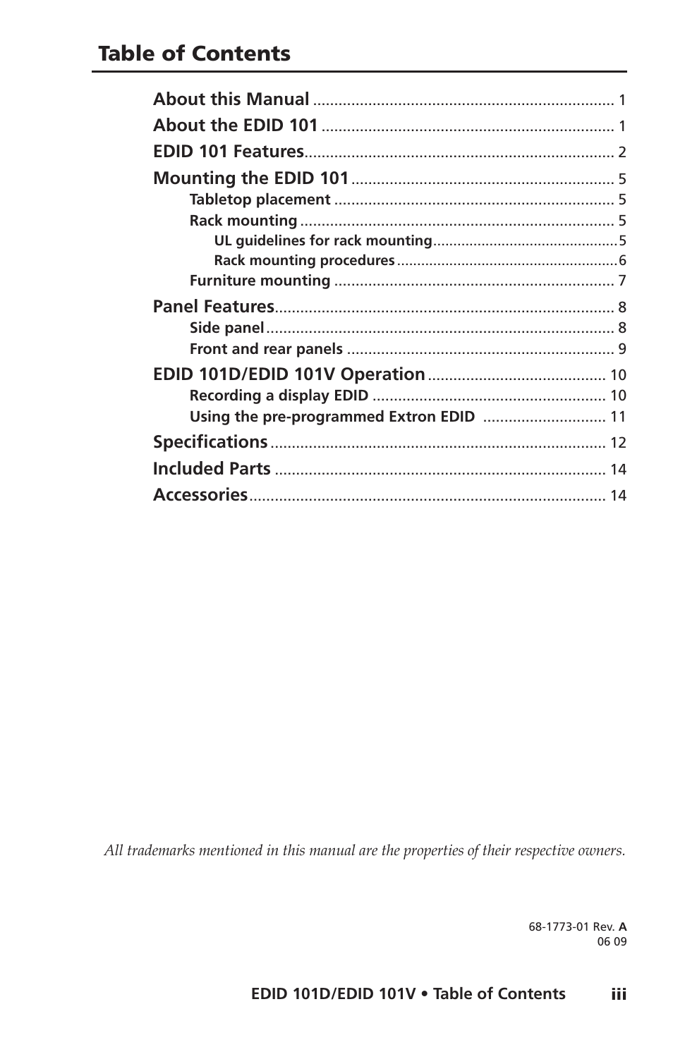 Extron Electronics EDID 101D_101V User Guide User Manual | Page 4 / 20