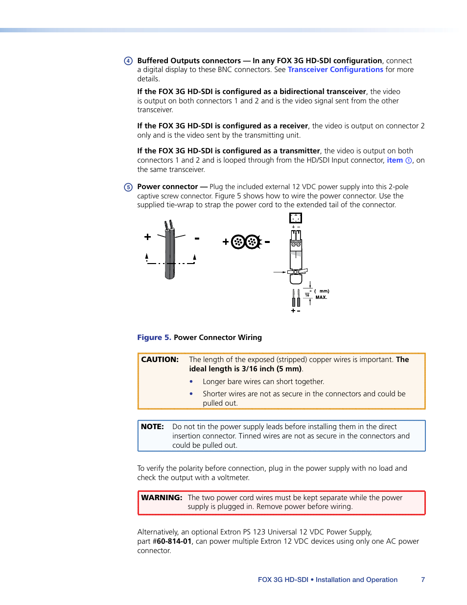 Extron Electronics FOX 3G HD-SDI User Guide User Manual | Page 11 / 26