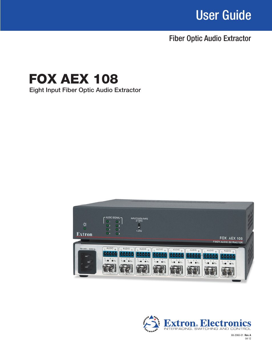 Extron Electronics FOX AEX 108 User Guide User Manual | 19 pages