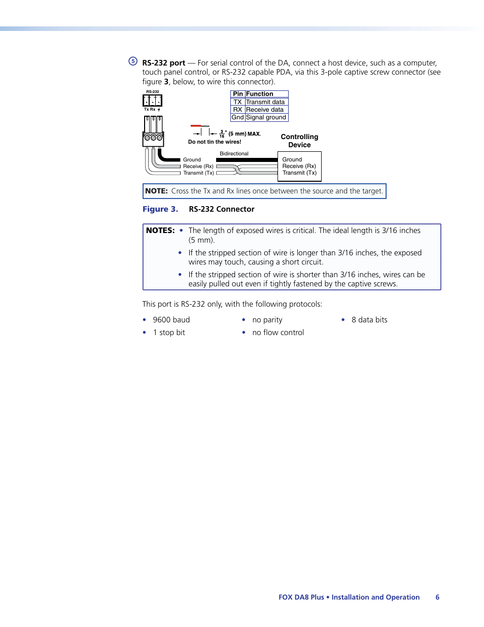 Extron Electronics FOX DA8 Plus User Guide User Manual | Page 12 / 29