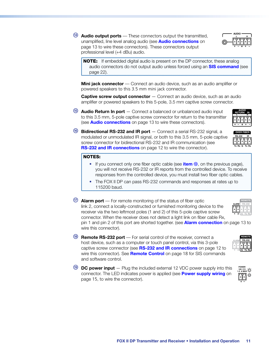 Extron Electronics FOX II T_R DP User Guide User Manual | Page 17 / 48