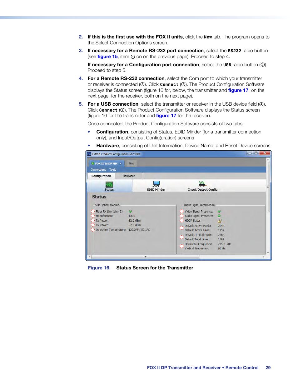 Extron Electronics FOX II T_R DP User Guide User Manual | Page 35 / 48