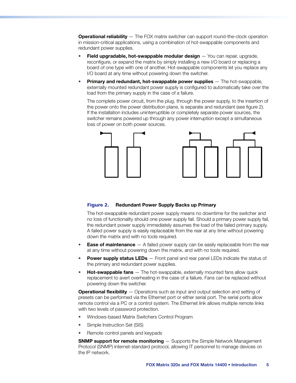 Extron Electronics FOX Matrix 14400 User Guide User Manual | Page 11 / 95