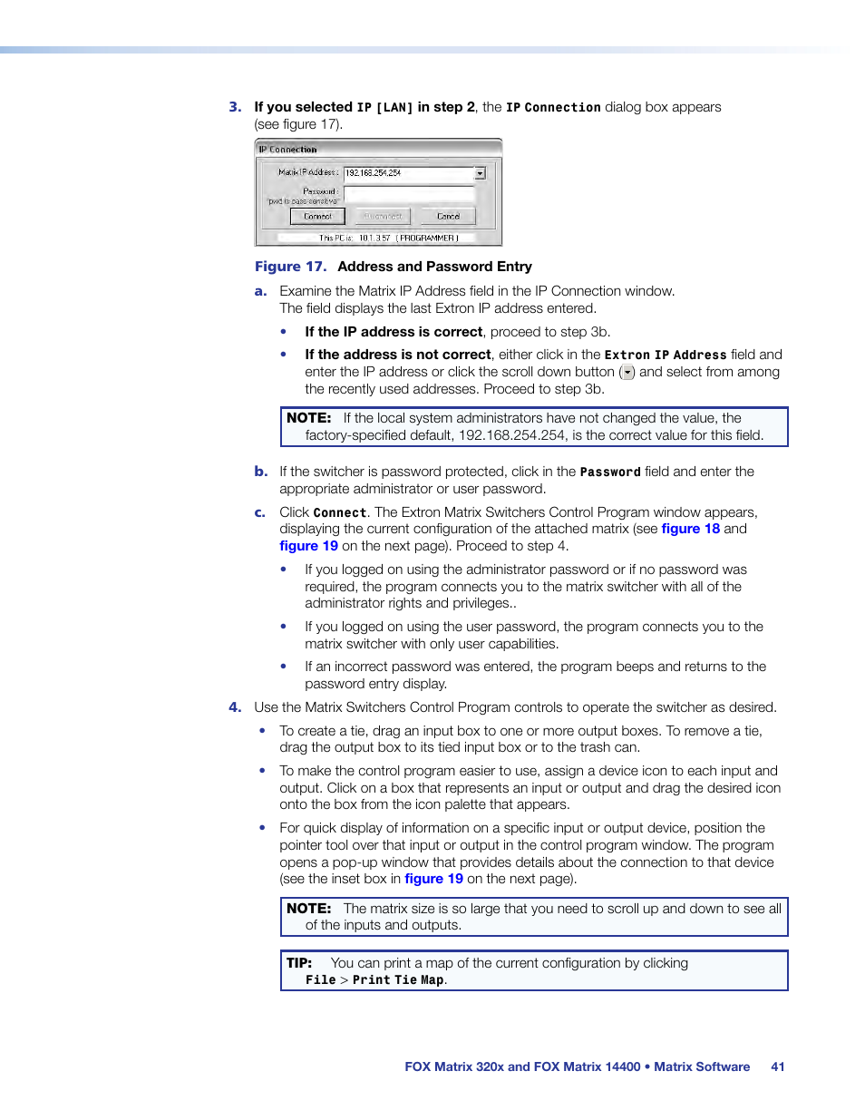 Extron Electronics FOX Matrix 14400 User Guide User Manual | Page 47 / 95
