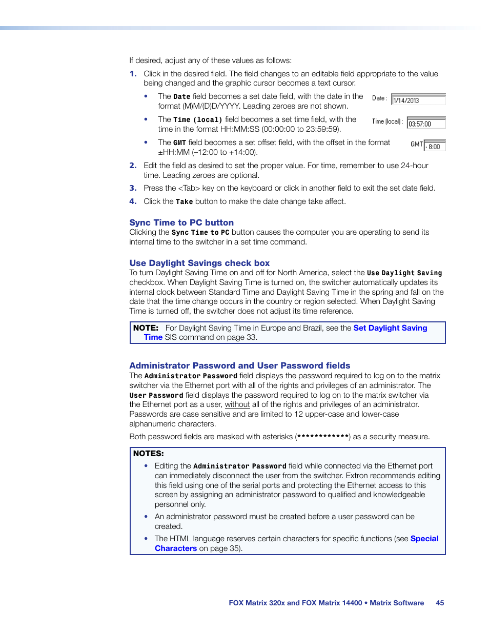 Extron Electronics FOX Matrix 14400 User Guide User Manual | Page 51 / 95