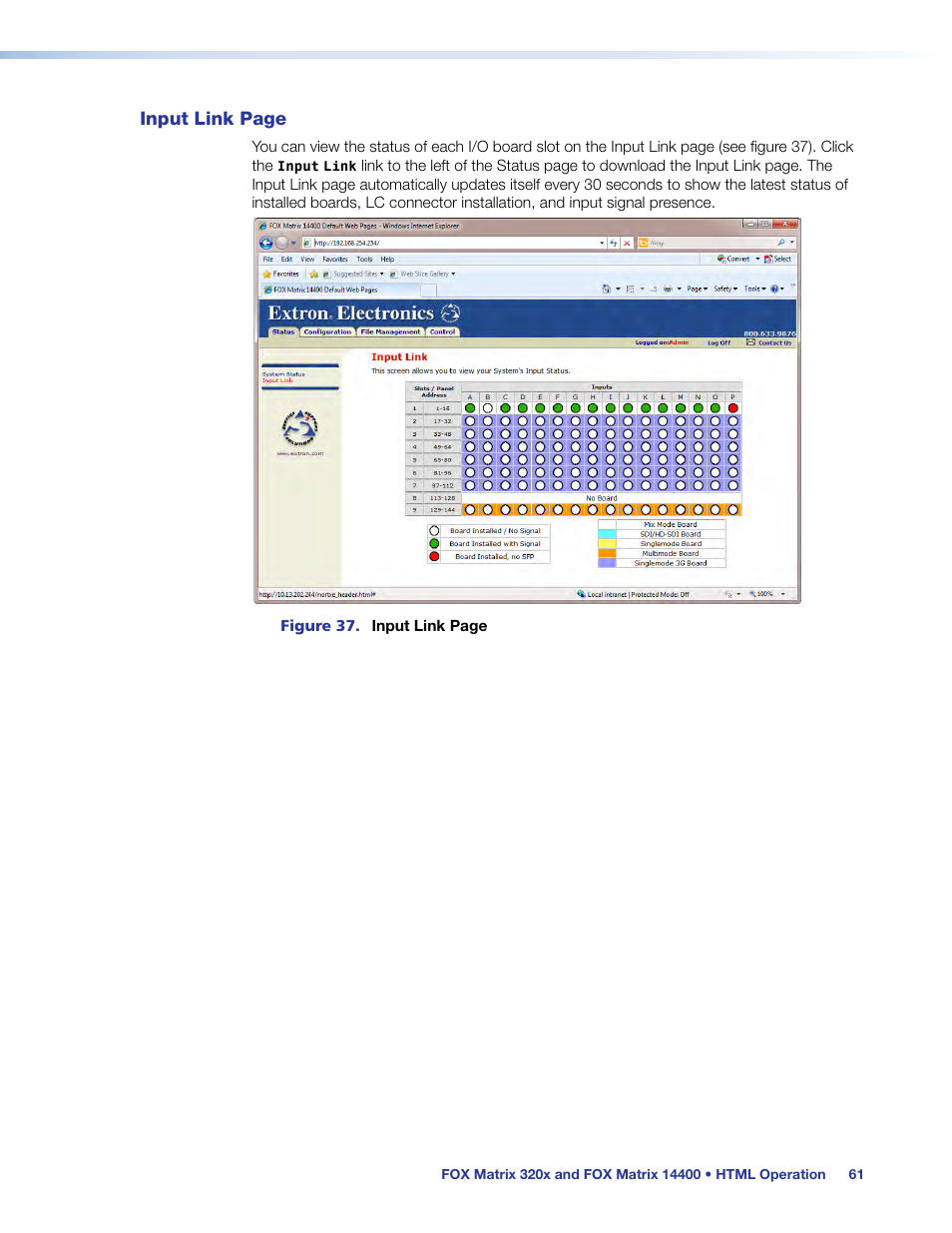 Extron Electronics FOX Matrix 14400 User Guide User Manual | Page 67 / 95