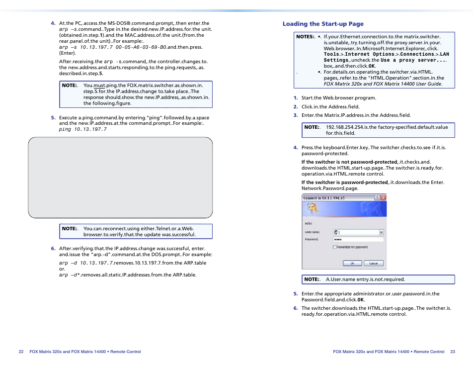 Extron Electronics FOX Matrix 14400 Setup Guide User Manual | Page 17 / 21