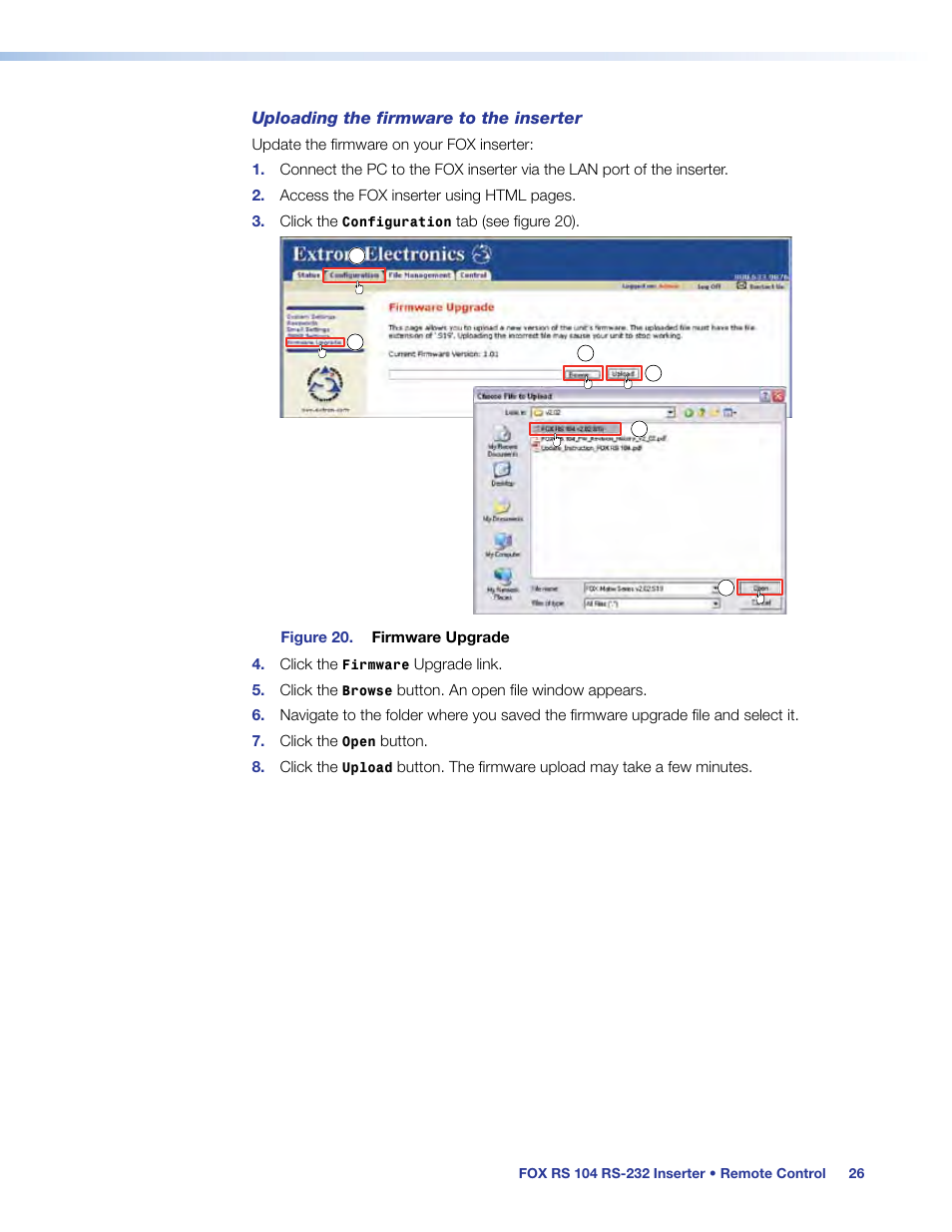 Extron Electronics FOX RS 104 User Guide User Manual | Page 32 / 38