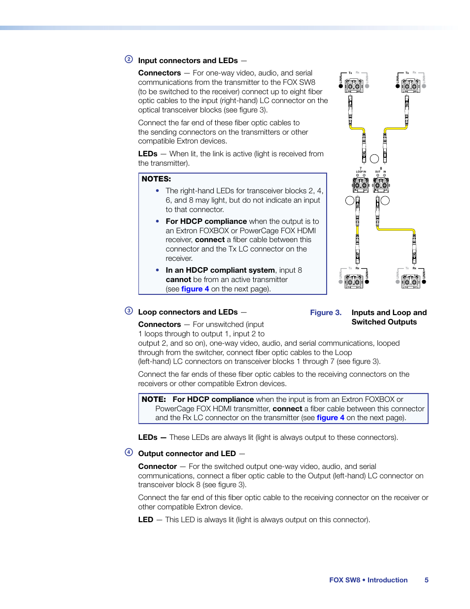Extron Electronics FOX SW8 User Guide User Manual | Page 11 / 29