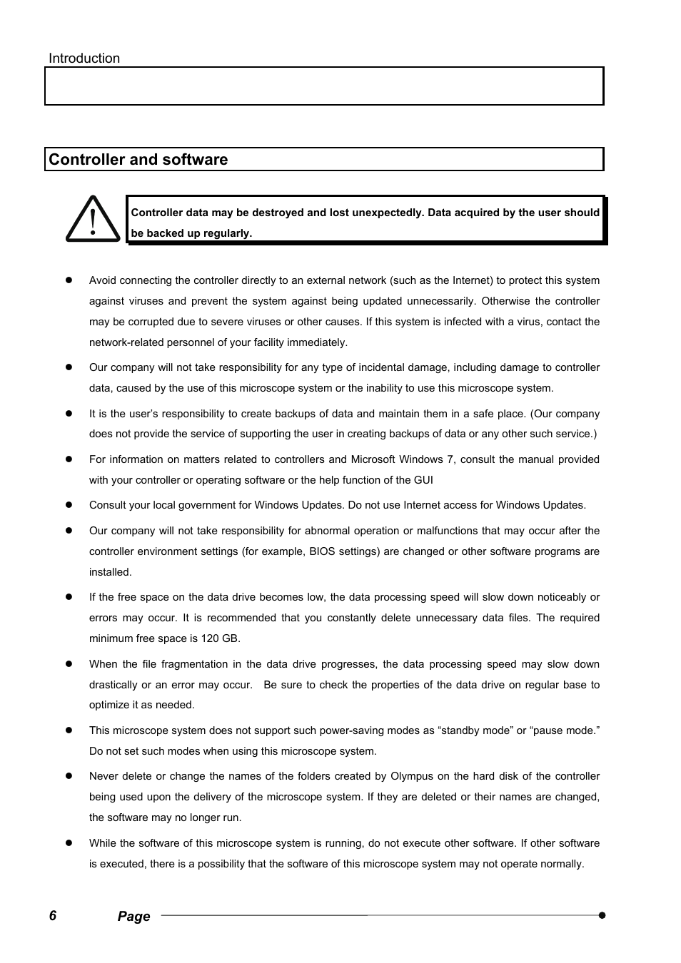 Controller and software | Olympus VS120 User Manual | Page 10 / 40