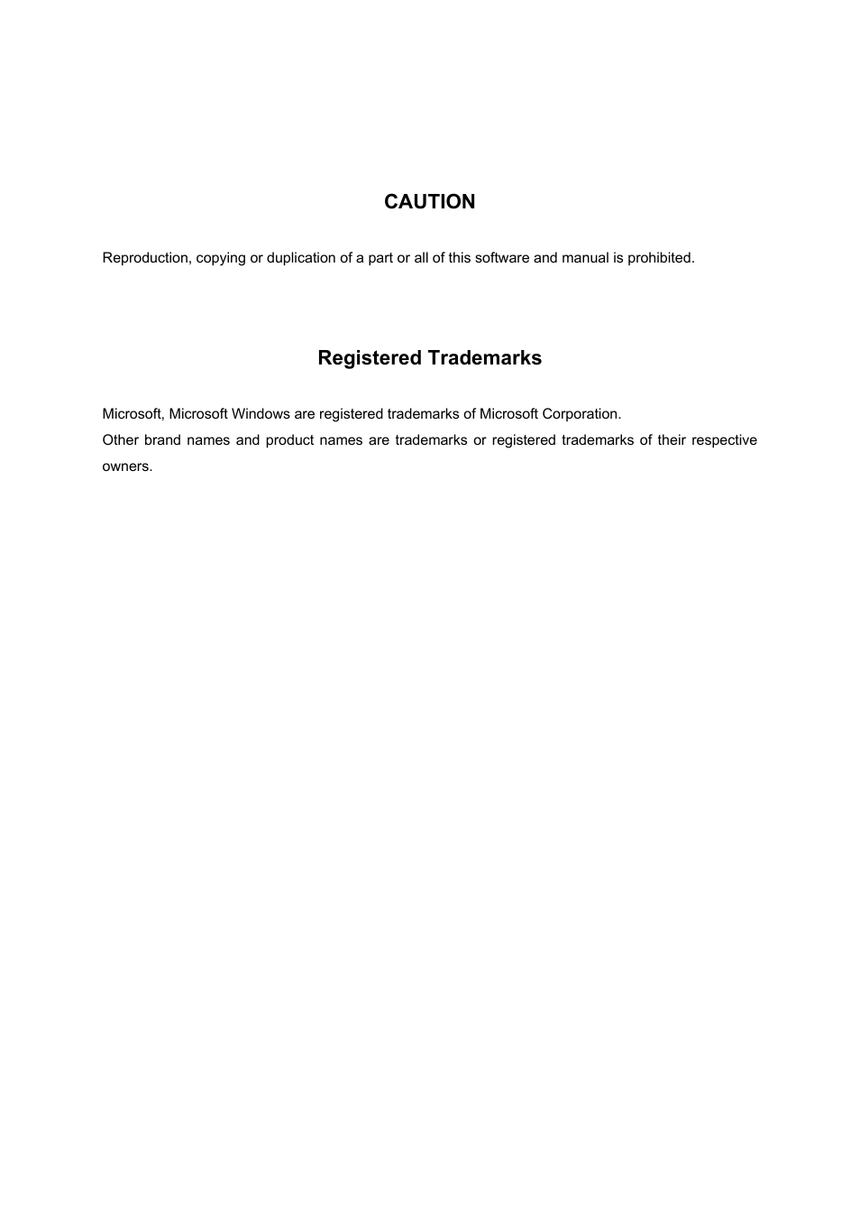 Caution, Registered trademarks | Olympus VS120 User Manual | Page 3 / 40