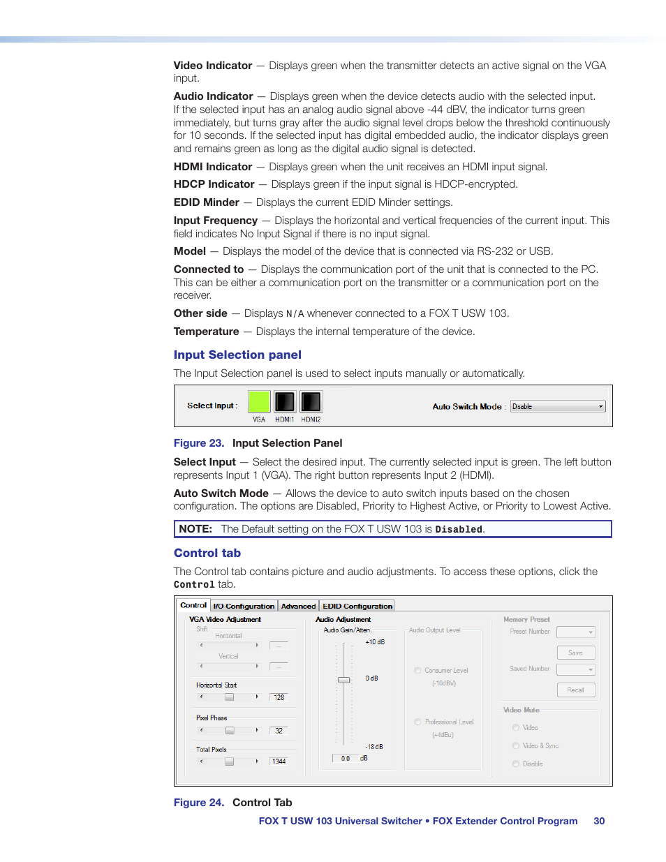 Extron Electronics FOX T USW 103 User Guide User Manual | Page 36 / 47