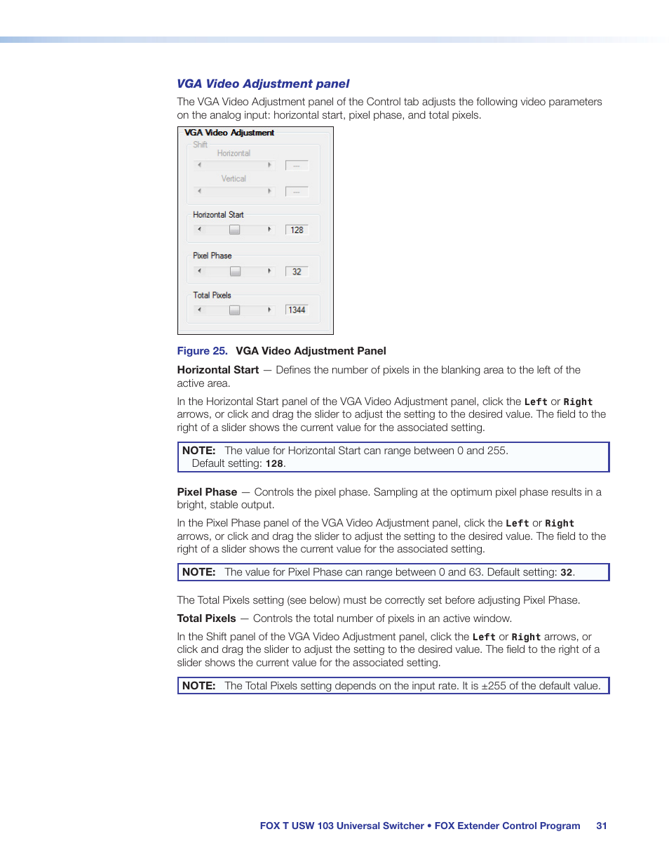 Extron Electronics FOX T USW 103 User Guide User Manual | Page 37 / 47