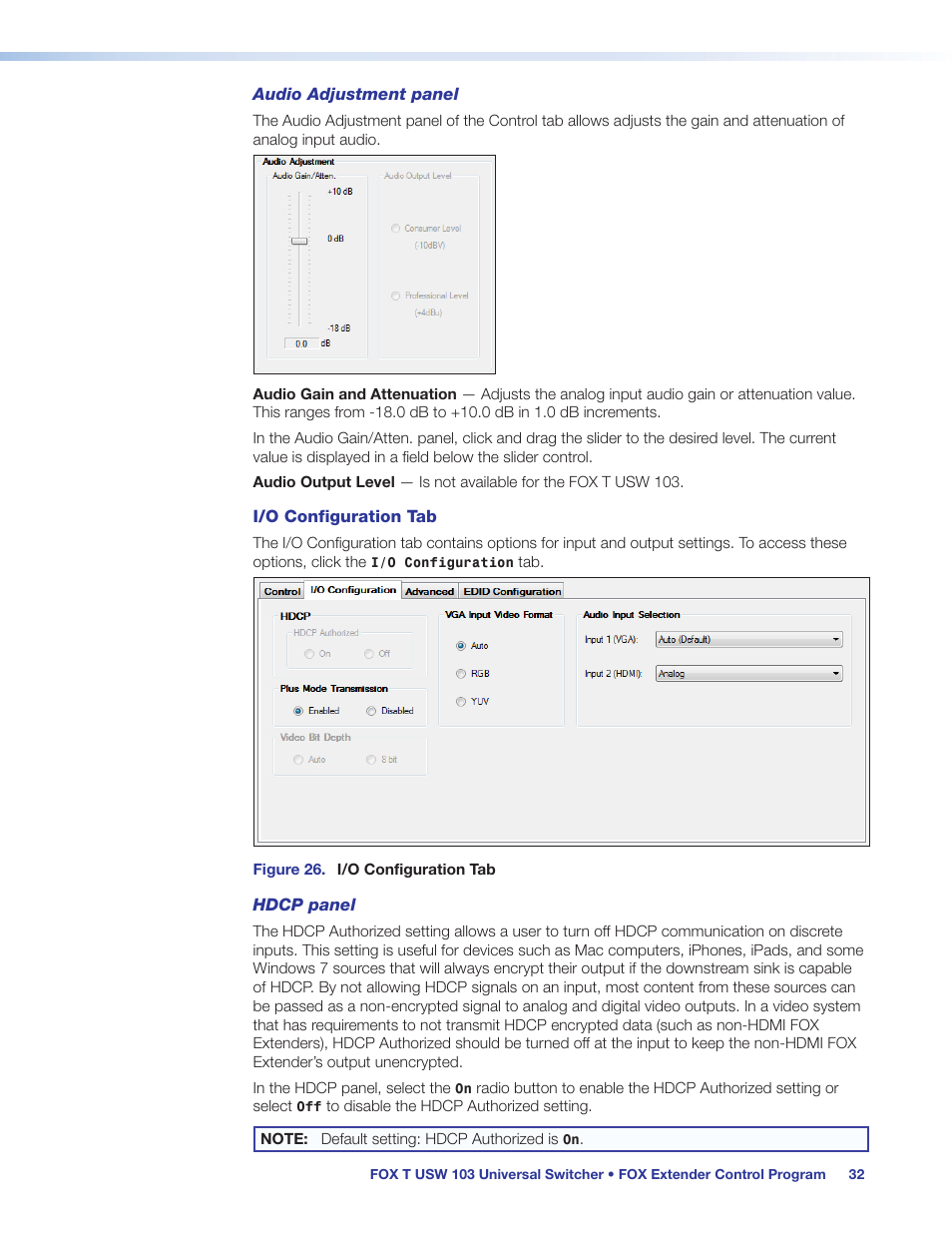 Extron Electronics FOX T USW 103 User Guide User Manual | Page 38 / 47