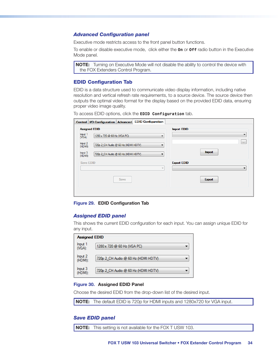 Extron Electronics FOX T USW 103 User Guide User Manual | Page 40 / 47