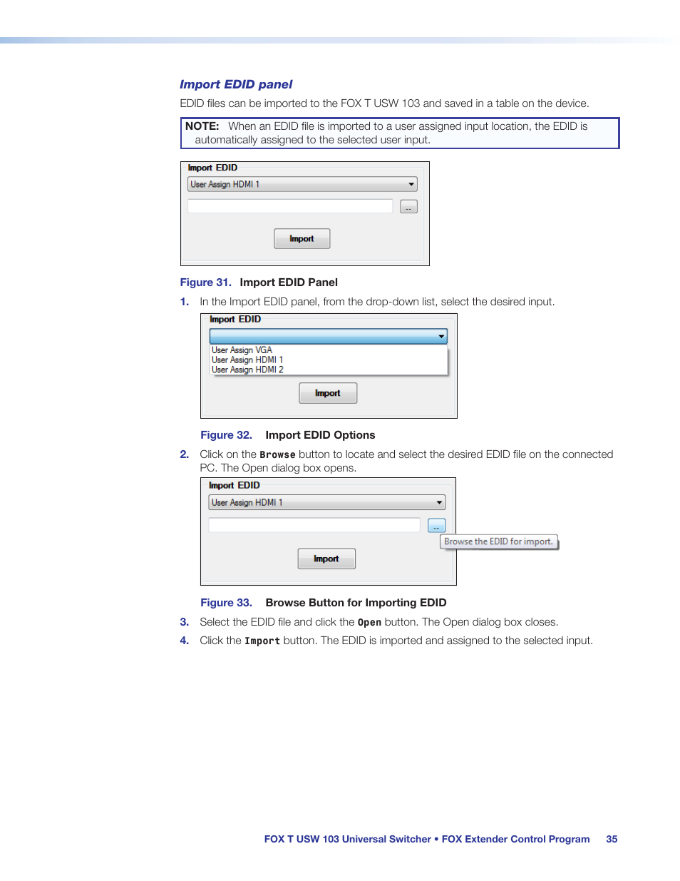 Extron Electronics FOX T USW 103 User Guide User Manual | Page 41 / 47