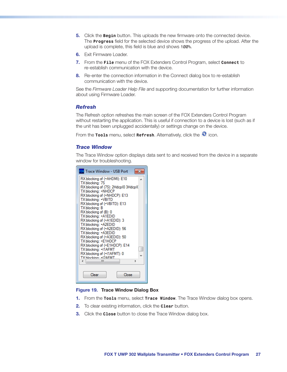 Extron Electronics FOX T UWP 302 User Guide User Manual | Page 33 / 47