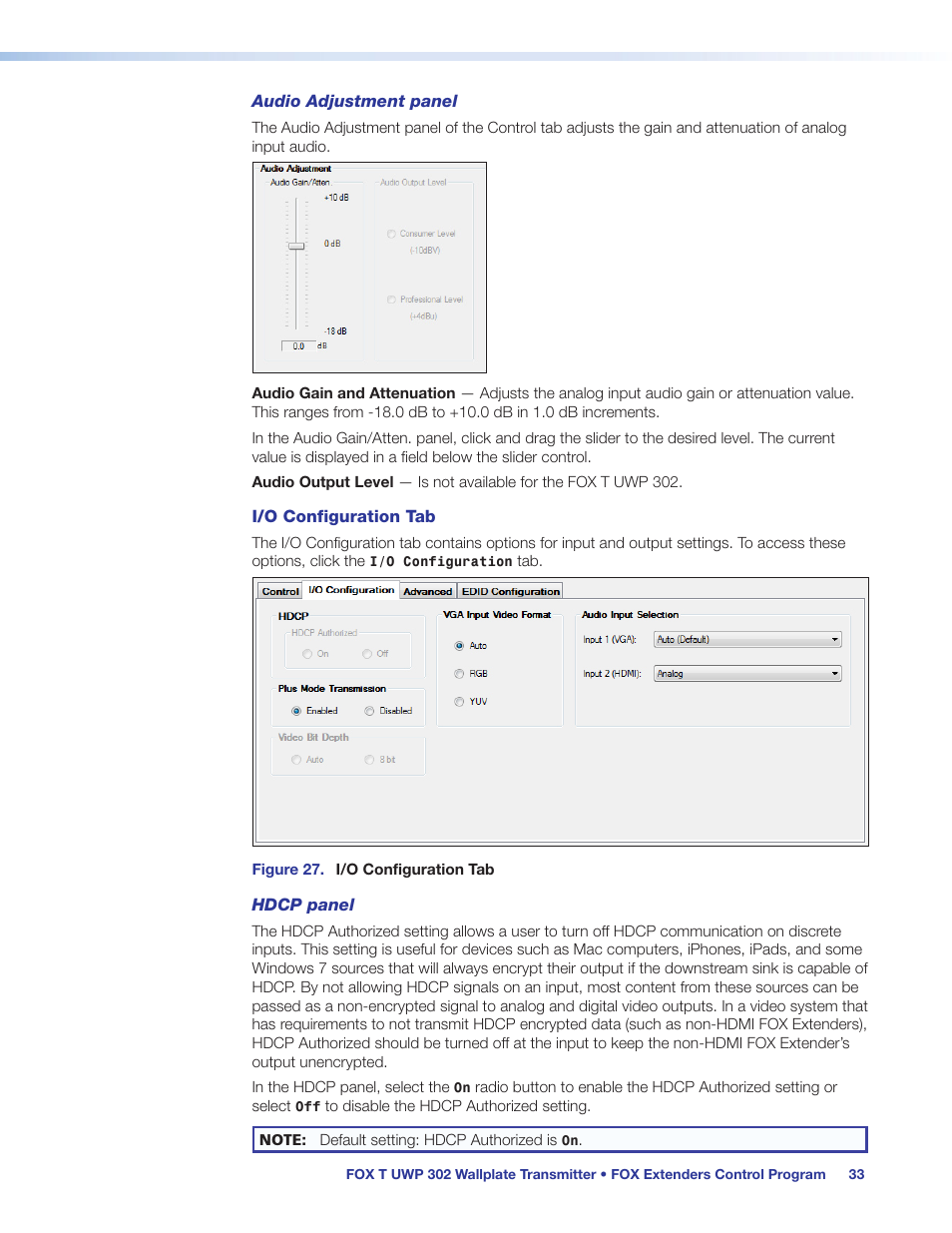 Extron Electronics FOX T UWP 302 User Guide User Manual | Page 39 / 47