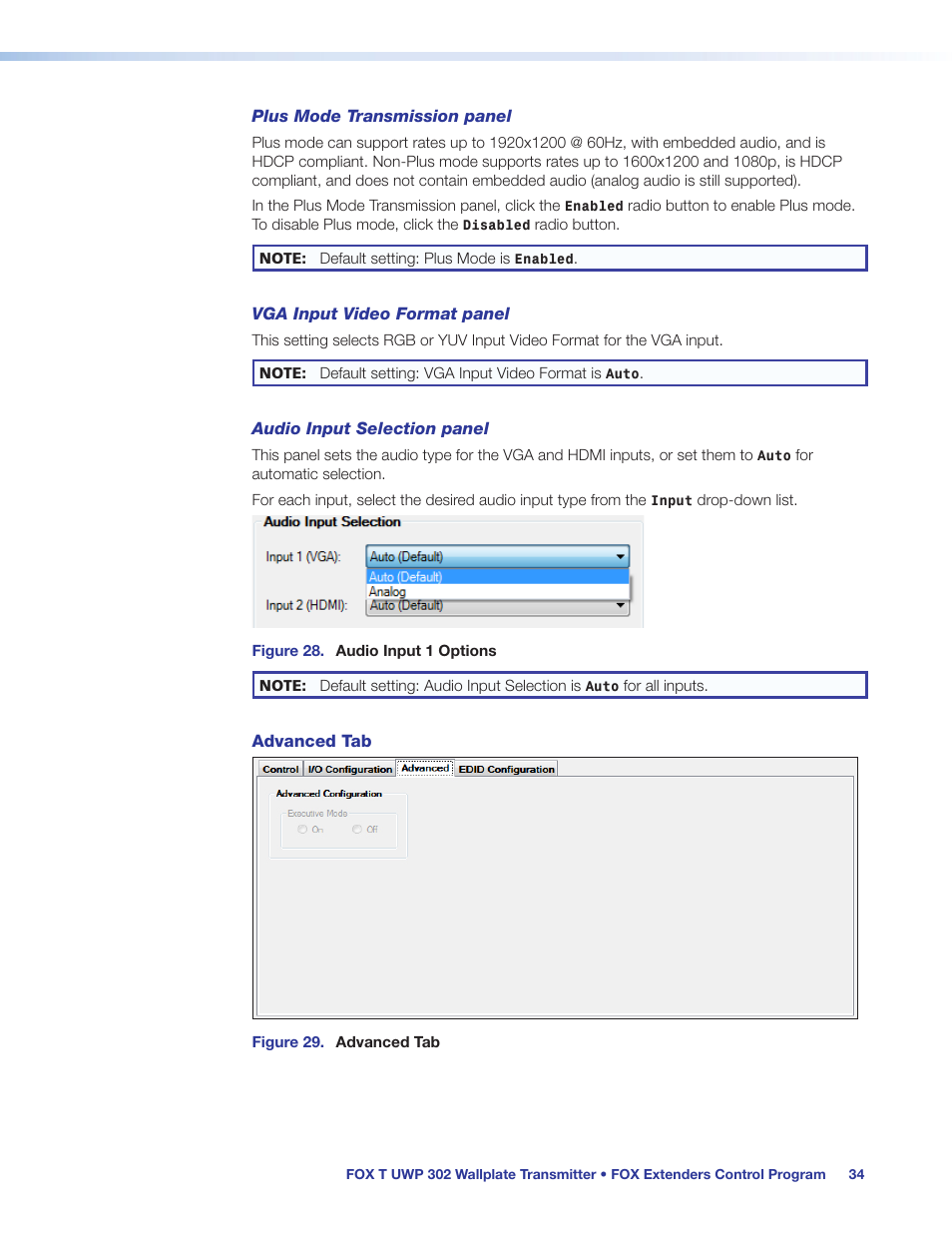 Extron Electronics FOX T UWP 302 User Guide User Manual | Page 40 / 47