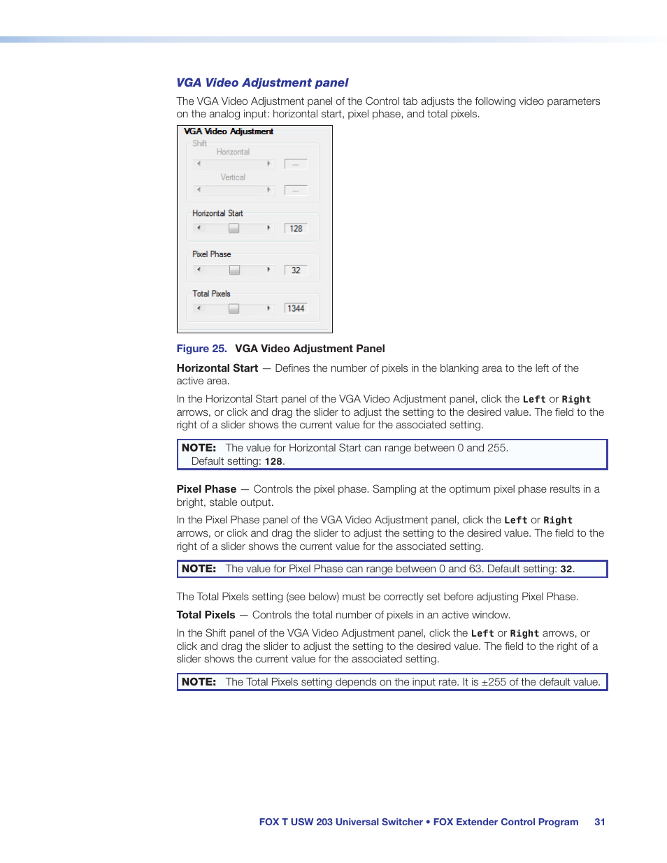 Extron Electronics FOX T USW 203 User Guide User Manual | Page 37 / 47