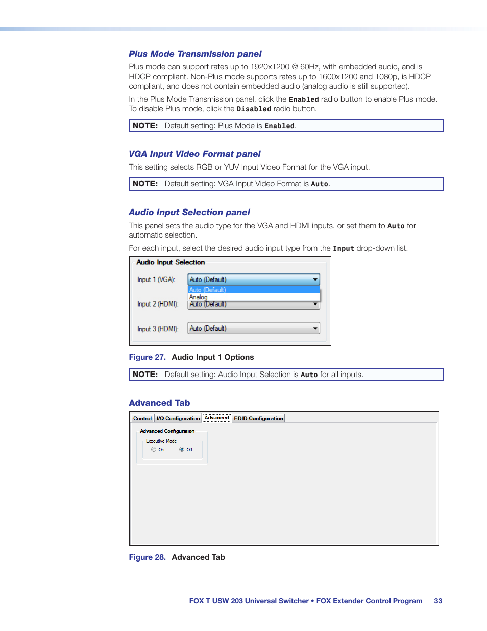 Extron Electronics FOX T USW 203 User Guide User Manual | Page 39 / 47