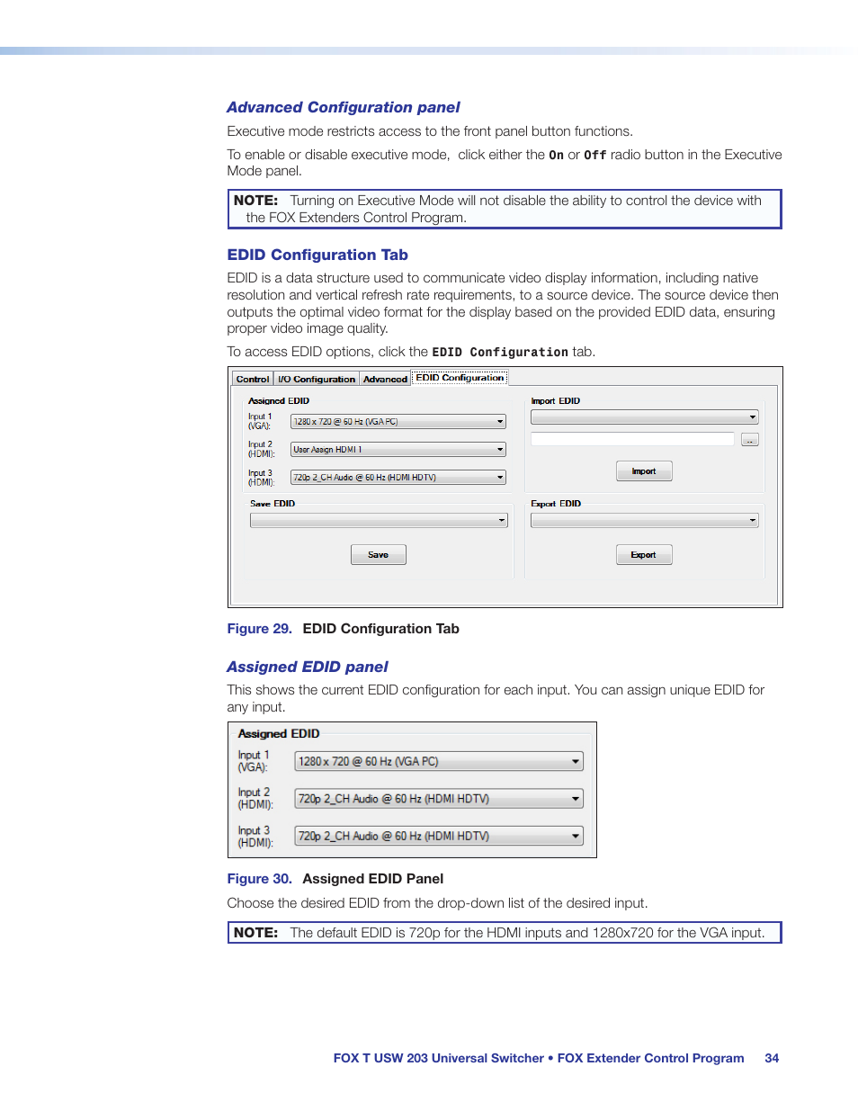 Extron Electronics FOX T USW 203 User Guide User Manual | Page 40 / 47