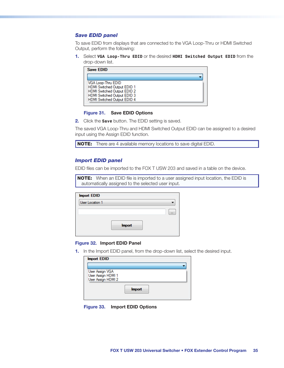 Extron Electronics FOX T USW 203 User Guide User Manual | Page 41 / 47