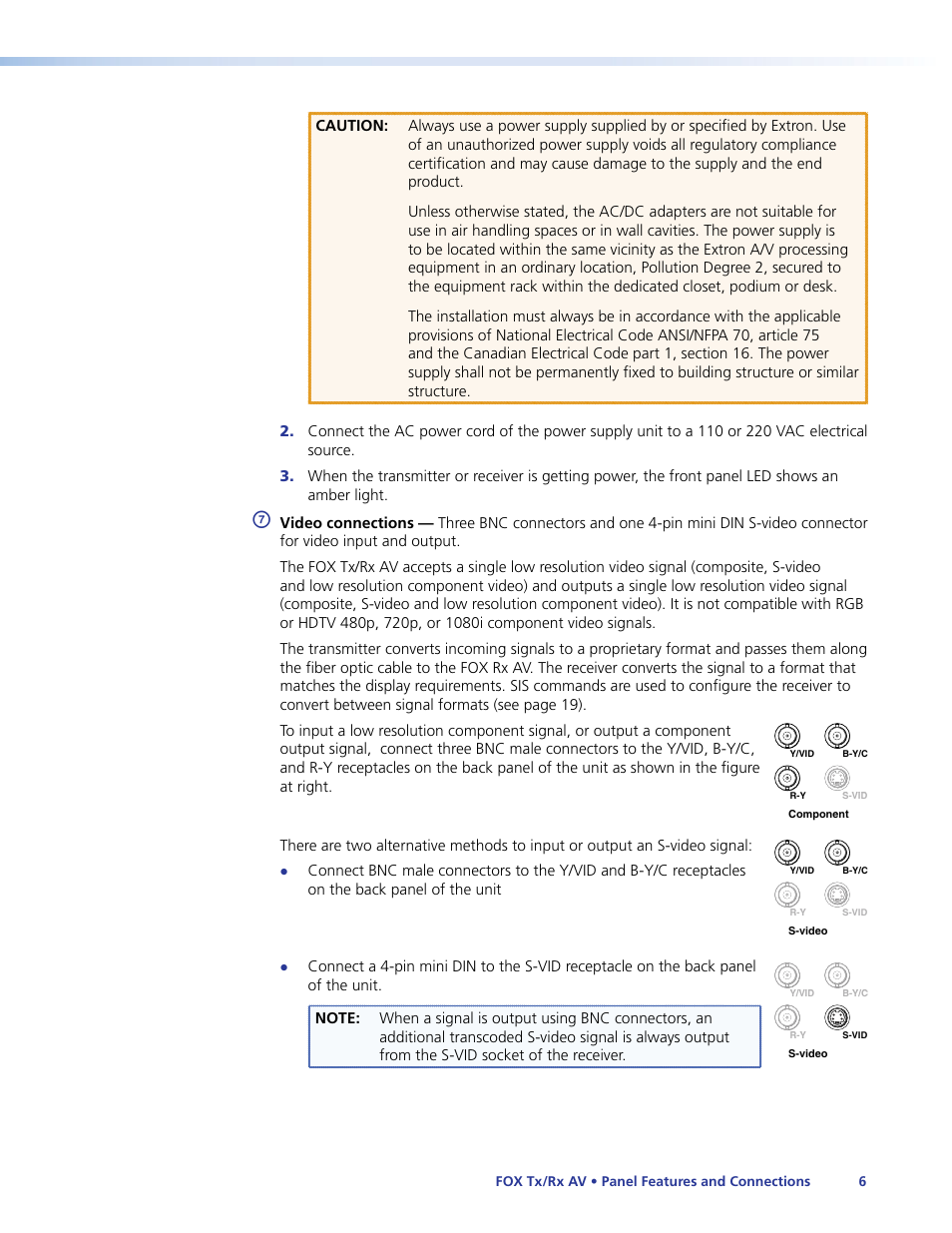 Extron Electronics Fox Tx_Rx AV User Guide User Manual | Page 12 / 38