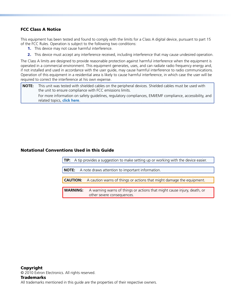 Extron Electronics Fox Tx_Rx AV User Guide User Manual | Page 3 / 38