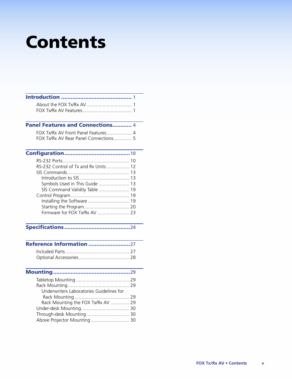 Extron Electronics Fox Tx_Rx AV User Guide User Manual | Page 5 / 38