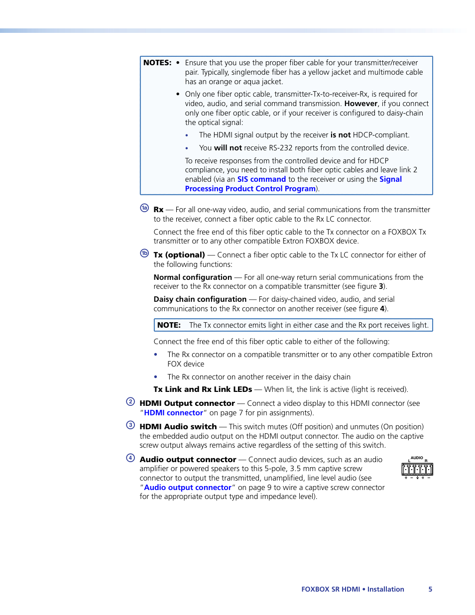 Extron Electronics FOXBOX SR HDMI User Guide User Manual | Page 11 / 45