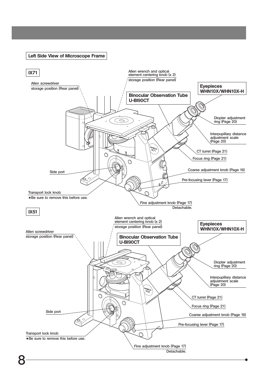 Olympus IX71 User Manual | Page 12 / 76