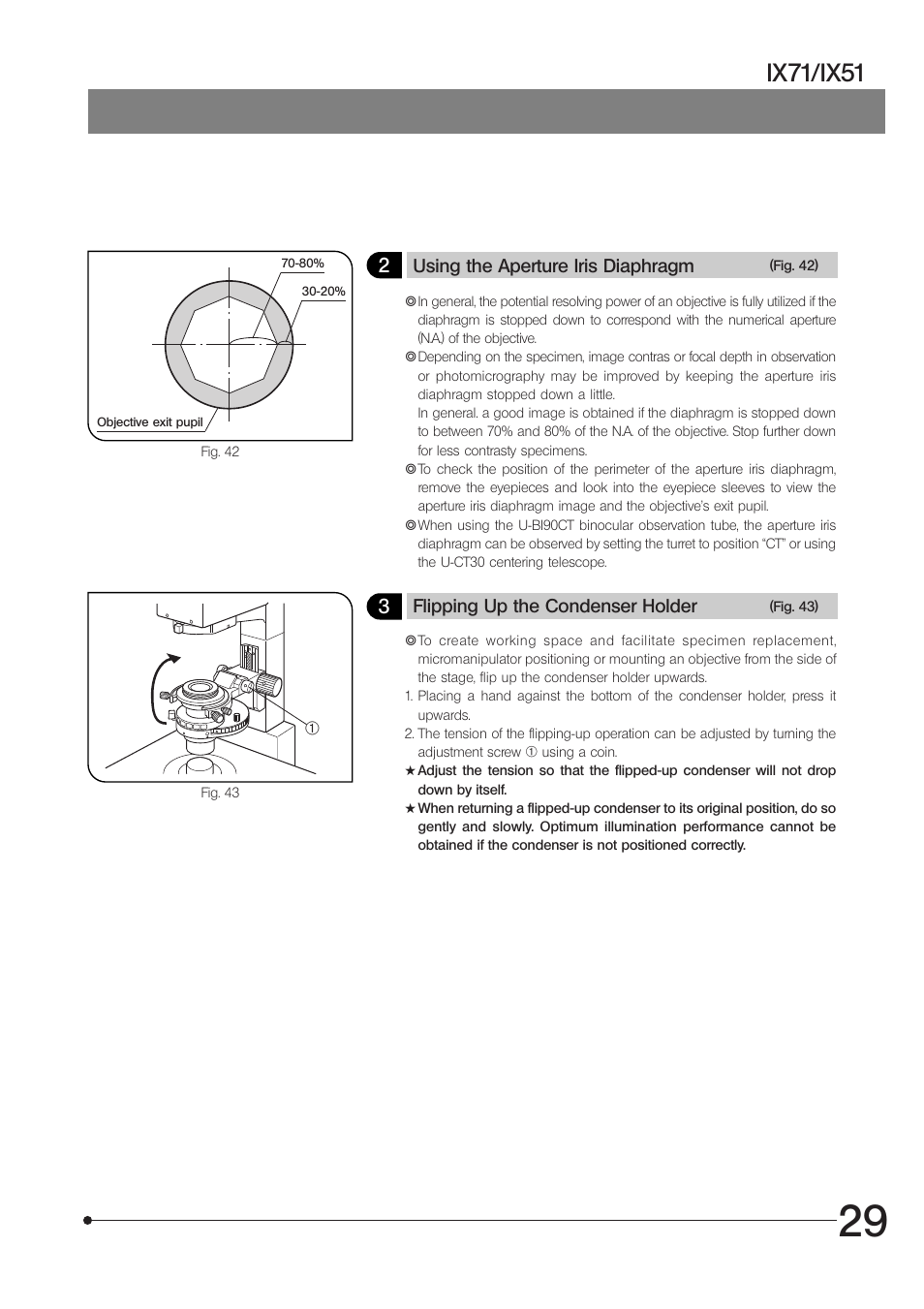 Ix71/ix51 | Olympus IX71 User Manual | Page 33 / 76