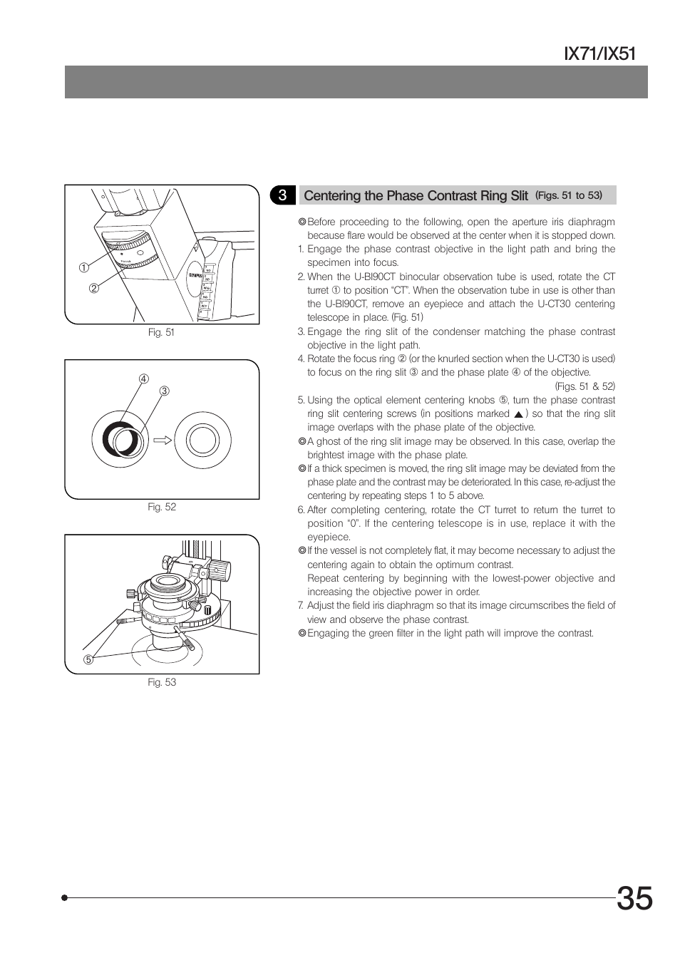 Ix71/ix51 | Olympus IX71 User Manual | Page 39 / 76
